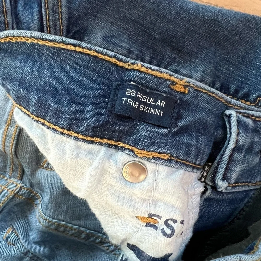 Gap Women True Skinny Denim Jeans Size 28 Regular Mid Rise - Picture 11 of 12